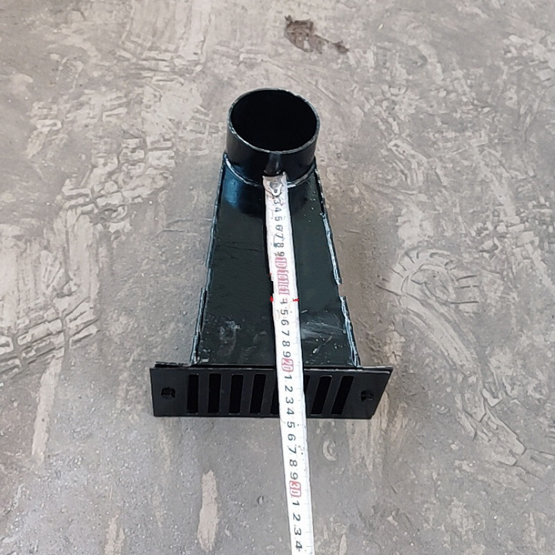 芙蓉花87型钢制侧排雨水斗女儿墙雨水口侧排地漏穿墙漏斗碳钢侧排雨水