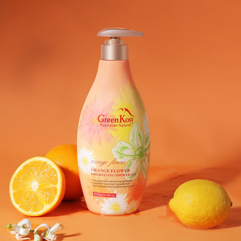綠色溪谷沐浴露香味持久香水香氛淋浴液乳700g澳洲進(jìn)口茶樹薄荷溫和清潔凈 橙花亮膚沐浴露700g