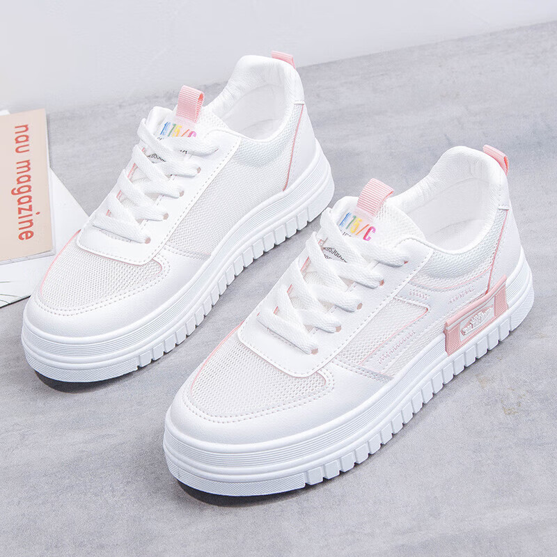 喻小熊夏天穿的女式网鞋学生高中女生夏季新款少女网面透气小白鞋初中