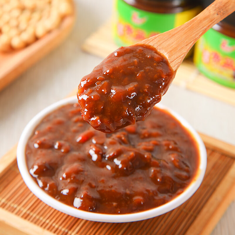 隽颜堂黄豆酱辣黄豆酱炒菜拌面麻辣香锅豆瓣酱下饭蘸酱瓶装家庭装调味