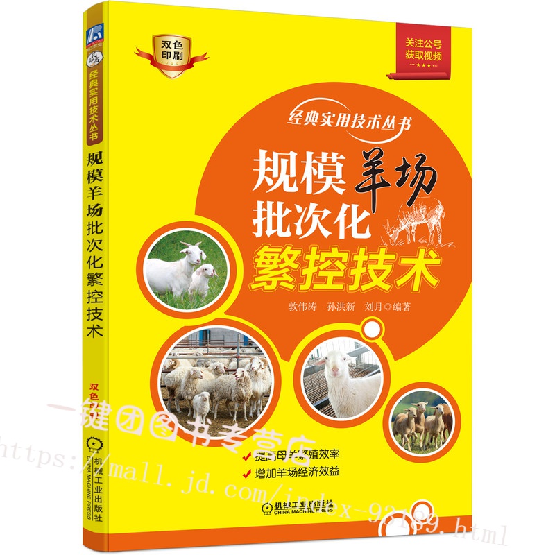 规模羊场批次化繁控技术 生态养羊技术书籍 母羊发情及发情调控人工输精技术规模羊场繁殖工作管理及规模羊