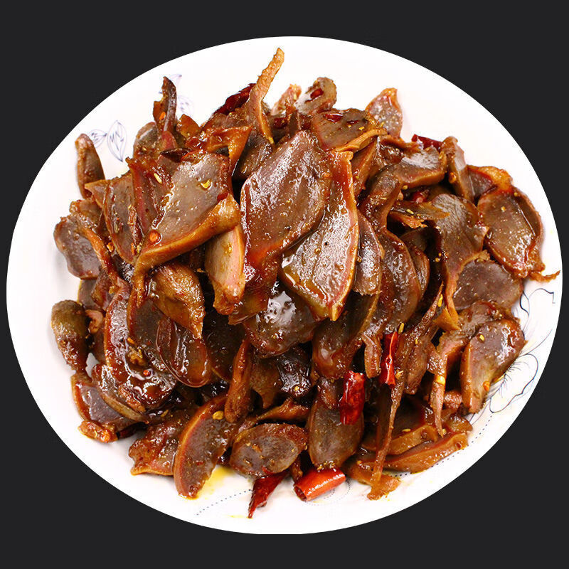 卤味香辣鸭肫100麻辣鸭肫熟食鸭胗鸭肚胃休闲肉类小吃 香辣鸭胗100克*