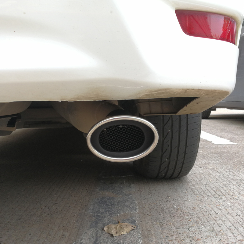 改装汽车排气管套装饰雷凌配 14-18款卡罗拉汽油版银色 接口 支持安装