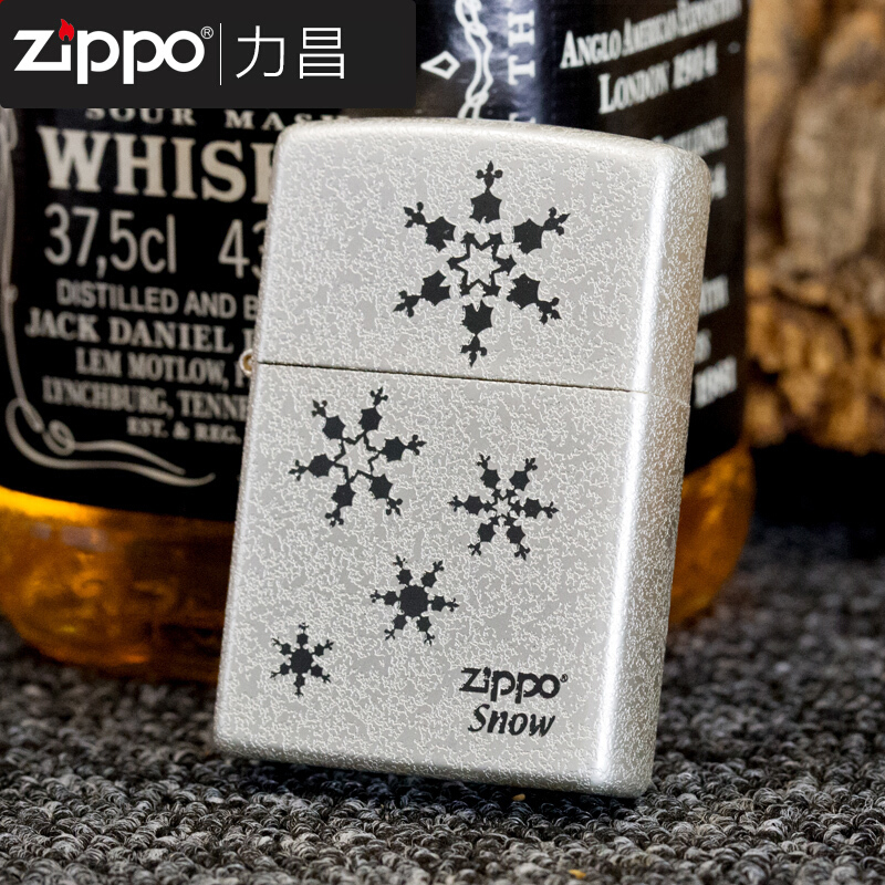 zippo煤油打火机 韩版 雪花5朵 限量版zp 送男友生日节日礼物