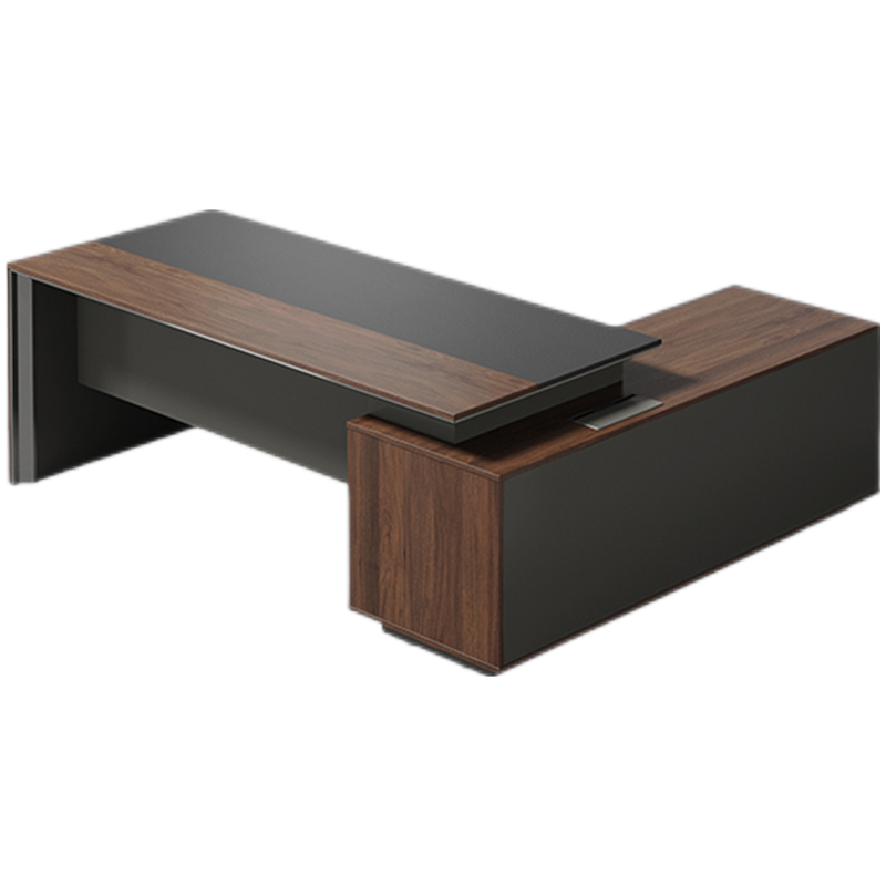 圣奥(sunon)铭睿 办公桌总裁桌简约现代大班台中班台经理主管桌老板桌子 2.2米左柜