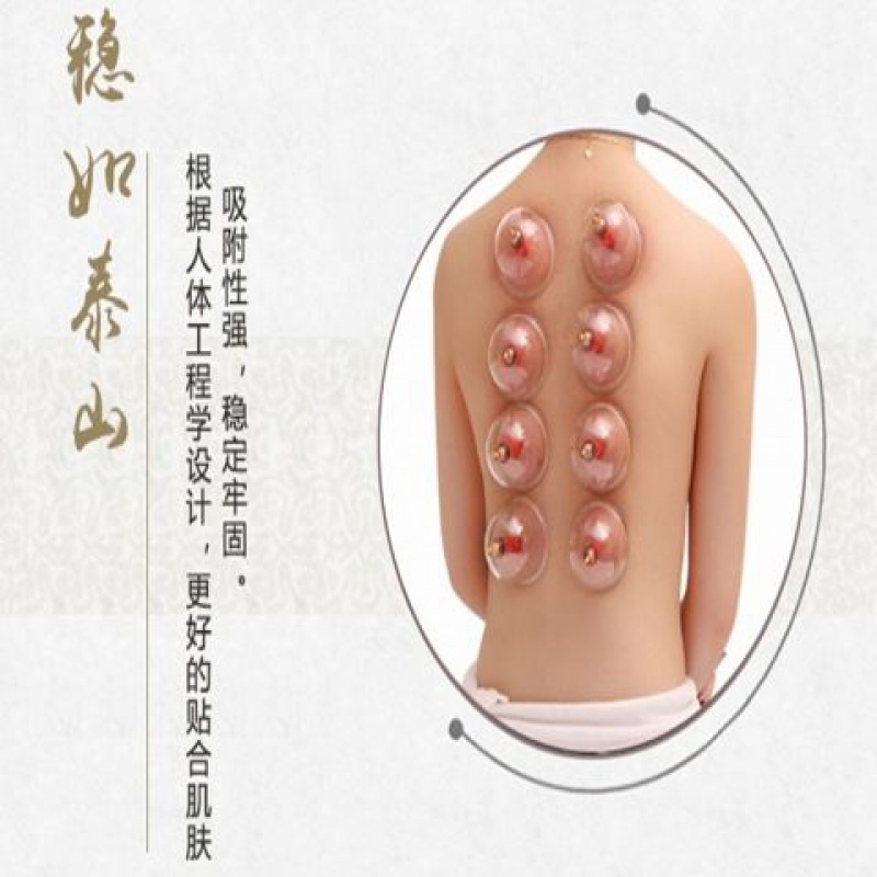 起凡真空拔罐器 家用抽气式拨火罐24罐加厚型美容院专用气罐抽气式拔气罐加厚防爆非玻璃 12罐送6磁针+精油+刮痧板+穴位图