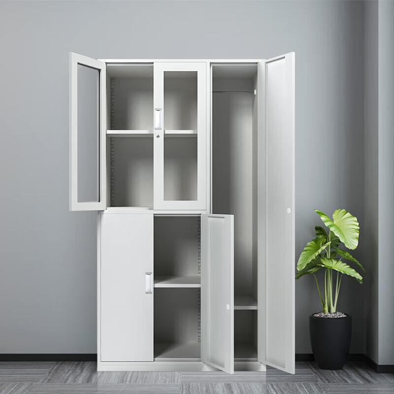 苏卡龙 铁皮文件柜公司财务凭证柜办公室档案柜员工带锁储物柜资料柜