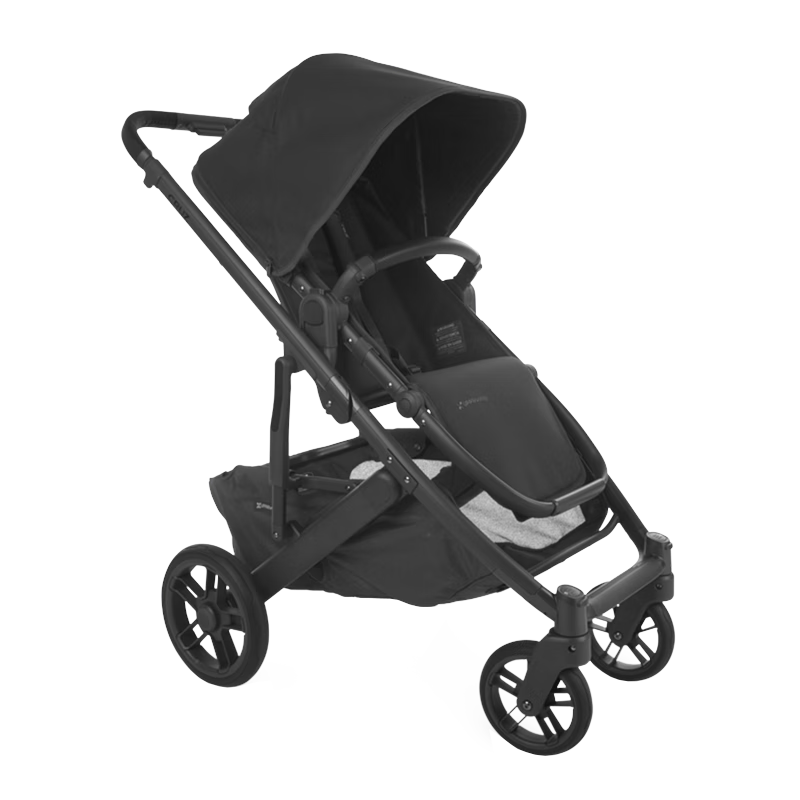 UPPAbabyCRUZ V2+嬰兒車高景觀嬰兒推車雙向 可坐可躺 易折疊 寶寶手推車 炭黑色JKE