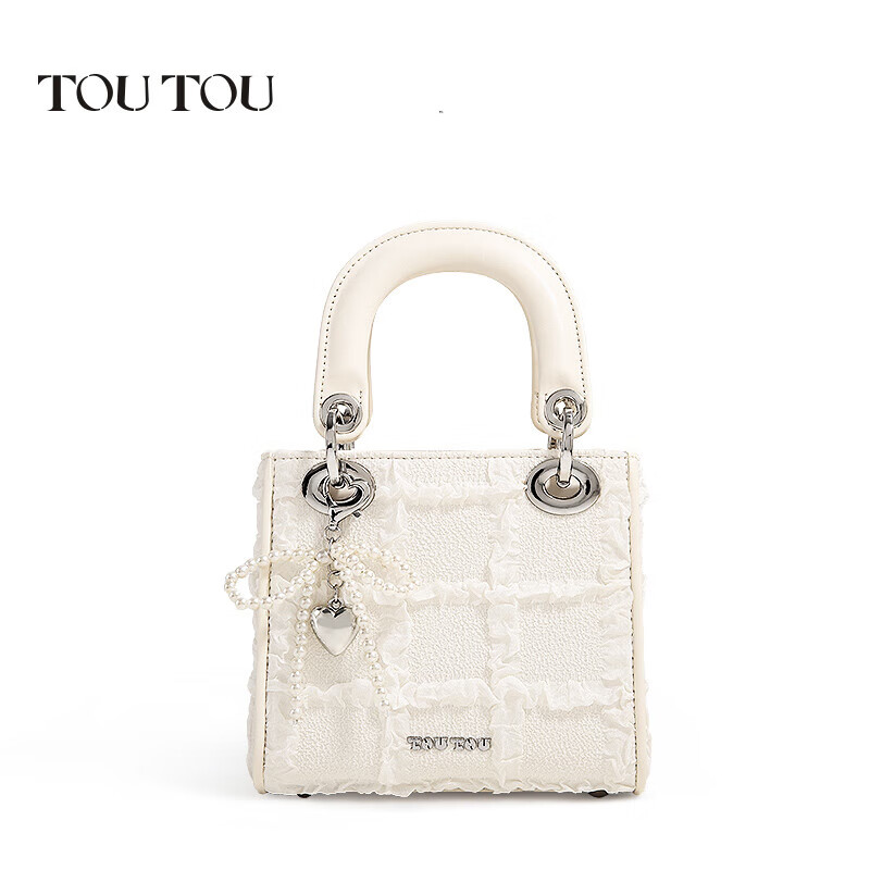 toutou2025包女提花戴妃包手提单肩斜挎包生日礼物送女生
