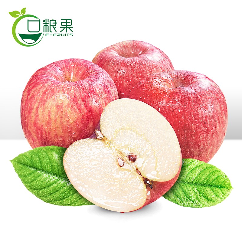 口粮果山东沂蒙山富士苹果 净重3斤装 新鲜当季水果 健康轻食生鲜