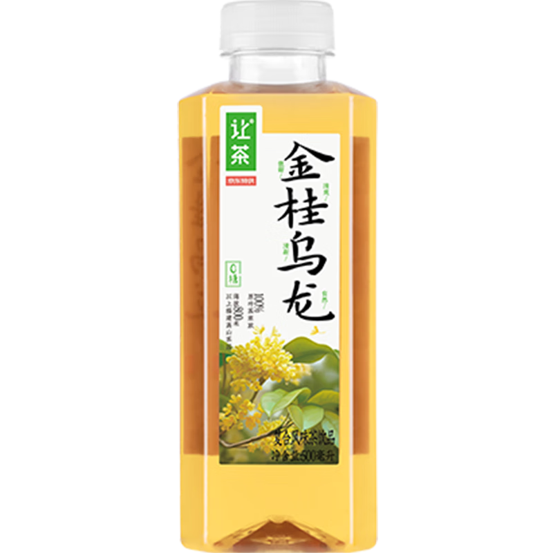 PLUS会员：让茶 无糖金桂乌龙茶饮料 500ml*1瓶