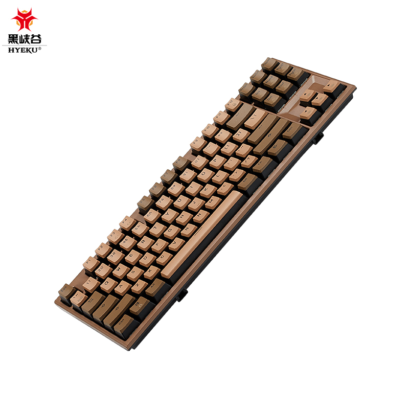 黑峡谷（Hyeku）X3升级版无线蓝牙机械键盘三模游戏电竞凯华BOX轴体87键PBT键帽 双模标准版 浓情巧克力 流沙金轴