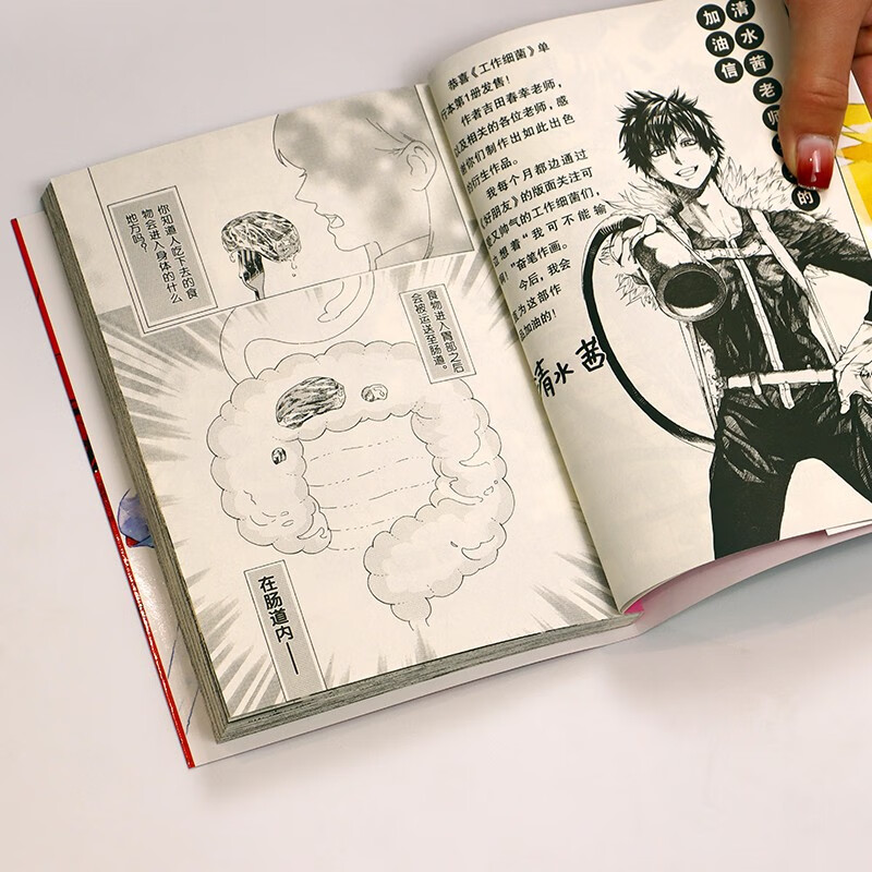 工作细菌（套装全7册）超人气漫画《工作细胞》姊妹篇 便秘、痤疮、蛀牙、狐臭、口臭、拉肚子…解析诸多身体小毛病的原因，生活指导意义强！全新了解人体细菌的漫画宝典详情图