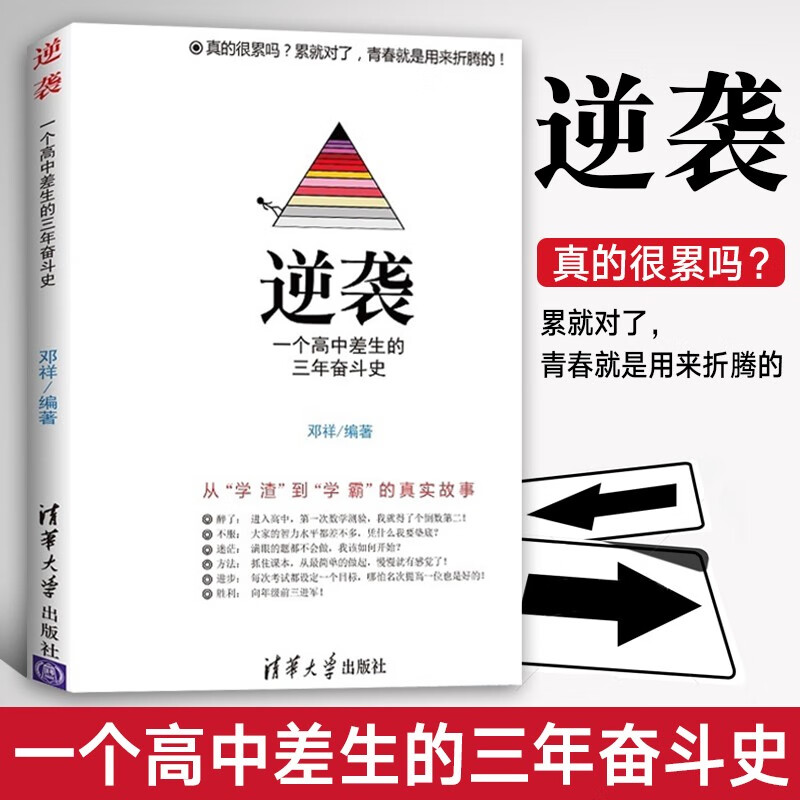正版】逆袭 一个高中差生的三年奋斗史 从300分上升到600分 这是一个从学渣到学霸的真实故事 清华大学出版社