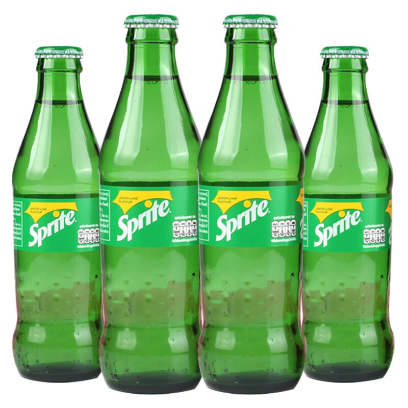 可口可乐泰国进口Coca－Cola限量款收藏版玻璃瓶可乐/雪碧碳酸饮料250ml 泰国青柠檬味雪碧250ml*6瓶