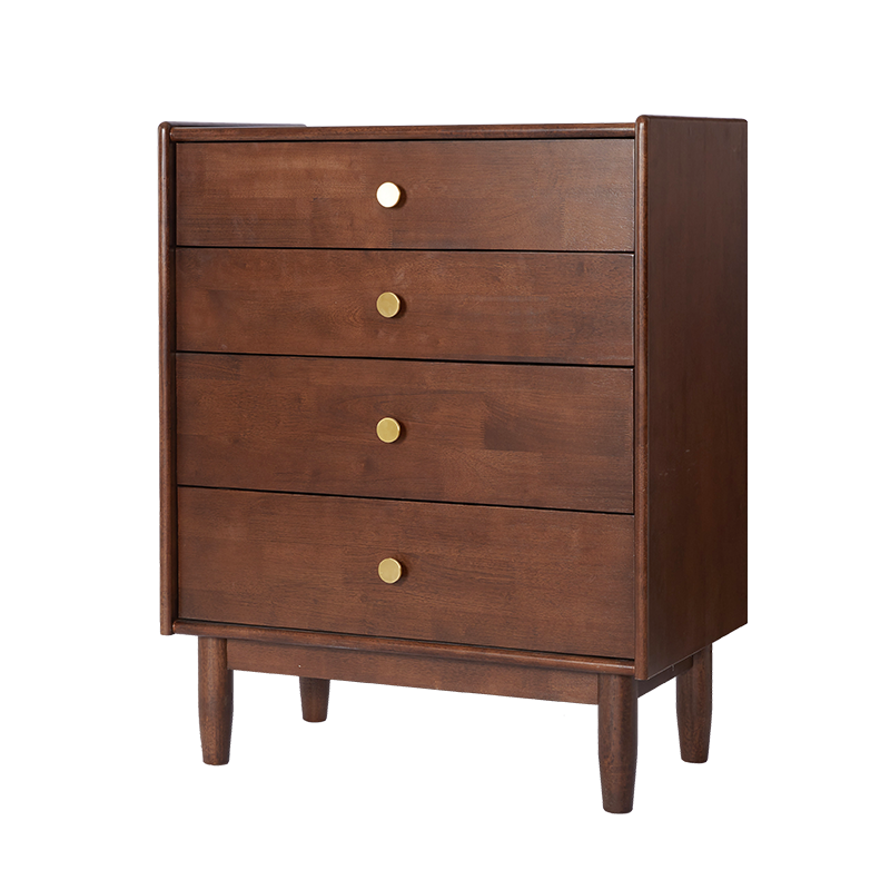 家逸实木斗柜简约现代客厅六斗柜卧室储物柜子靠墙的多功能收纳柜斗橱