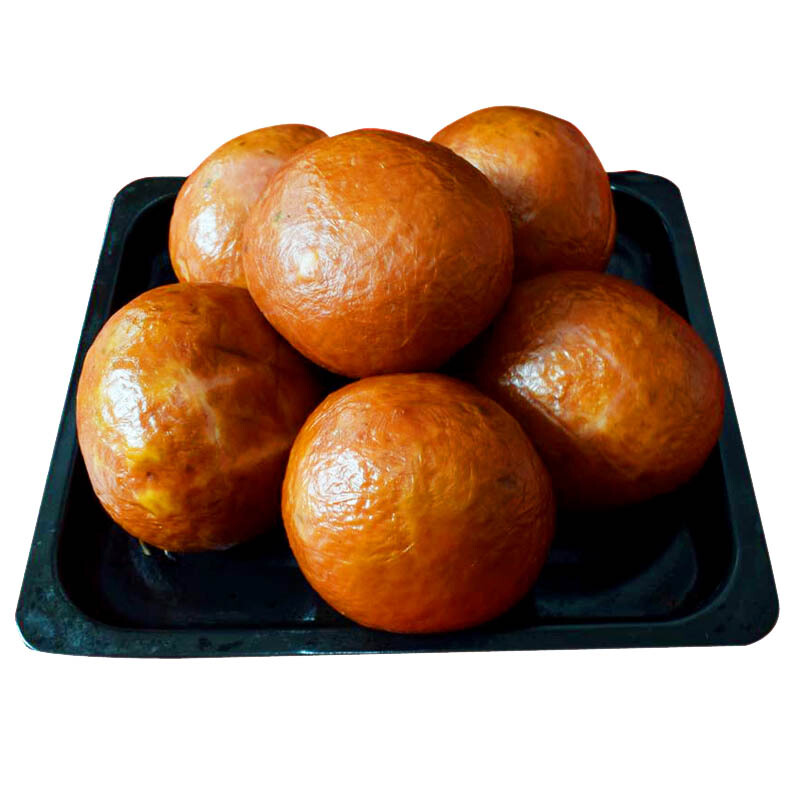 虎钢馋河北肃宁特产果木熏烤猪肉小肚包肉五香猪肉小肚大肉丸子肉球