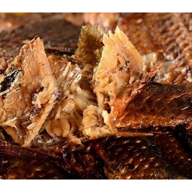 虎钢馋河南商丘特产燧煌西关陈家糟鱼小鲫鱼即食熟500g真空包装 小鲫