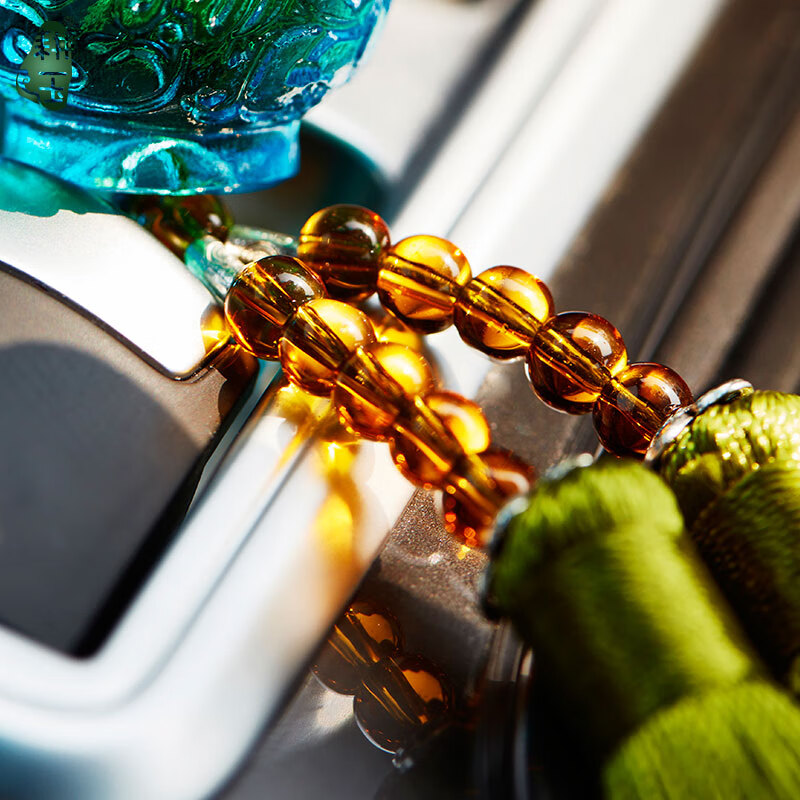 更羽 回民用品 回族礼品 琉璃车挂 创意吊饰品装饰掉件 送朋友生日礼 古法琉璃车挂汤瓶车挂