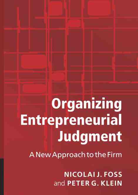 预售 按需印刷organizing entrepreneurial judgment