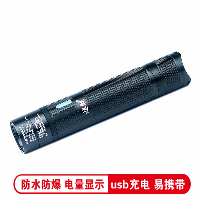 越麒YQ521微型强光防爆手电筒户外超亮LED充电工业消防安全帽头灯 标配-基础款-YQ521B(无方位灯) 含13%电子发票
