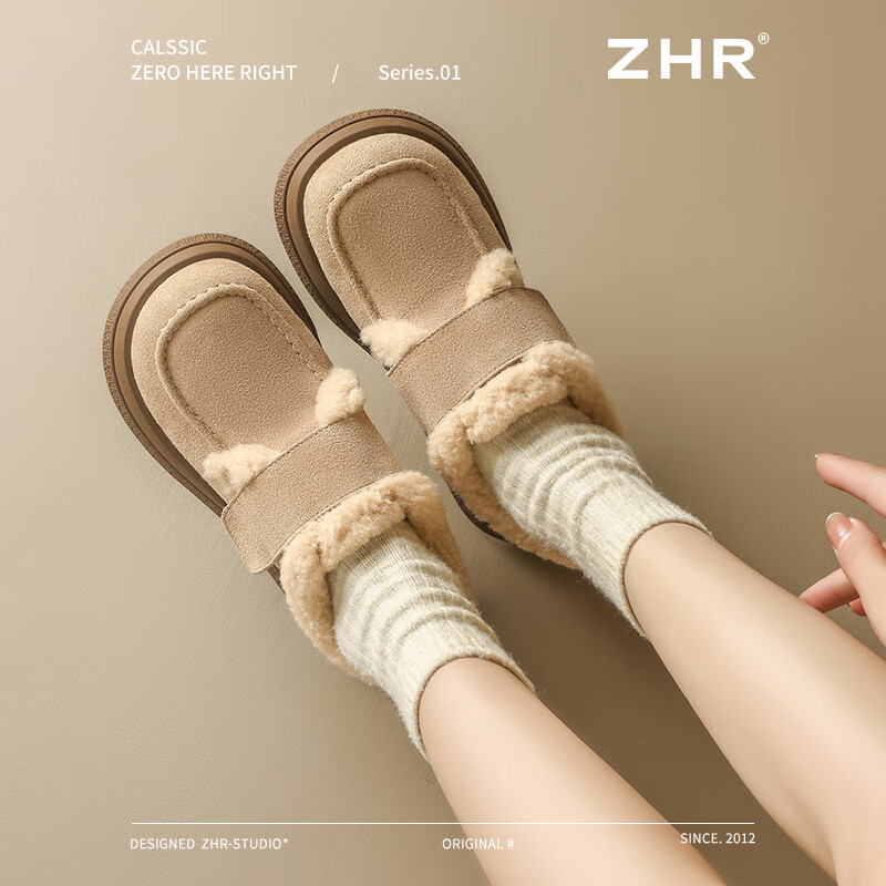 ���ڲ�����ZHR������ЬŮ������Ʒ���ţƤȫ���ָ�Ь�ٴ�ϵ��ѩ��ѥ��Ь ��ɫ ��JF126B�� 40 (250mm)    129Ԫ