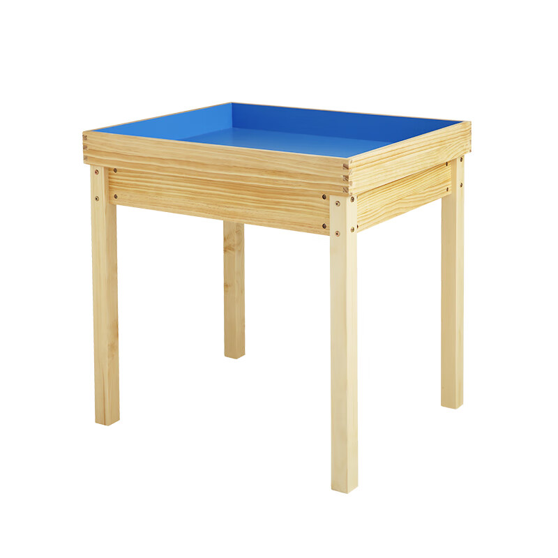 沙盘咨询室设备心理实木沙箱儿童游戏玩具积木桌 标准沙盘 实木支架