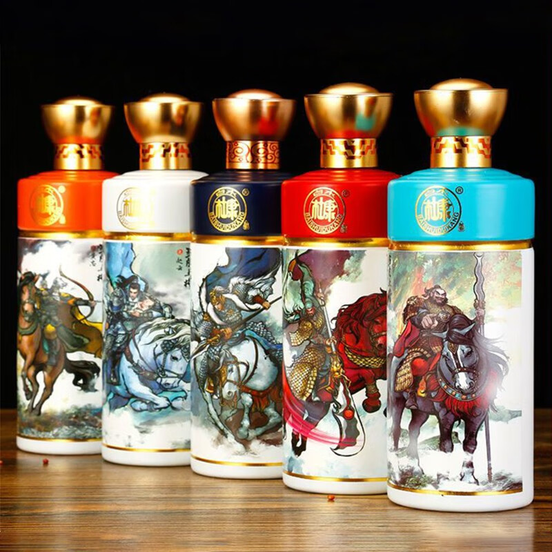 陕西白水杜康魅匠A55五虎上将酒浓香型白酒52度高度粮食酒整箱5瓶礼盒装 5瓶礼盒装