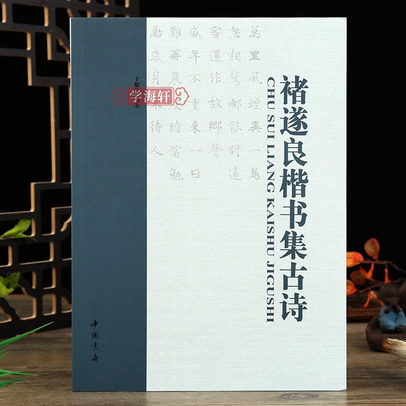 学海轩 褚遂良楷书集古诗 大字阴符经雁塔圣教序倪宽赞集字古诗 褚体毛笔软笔楷书集字帖书法临习例字临写技法解析教程