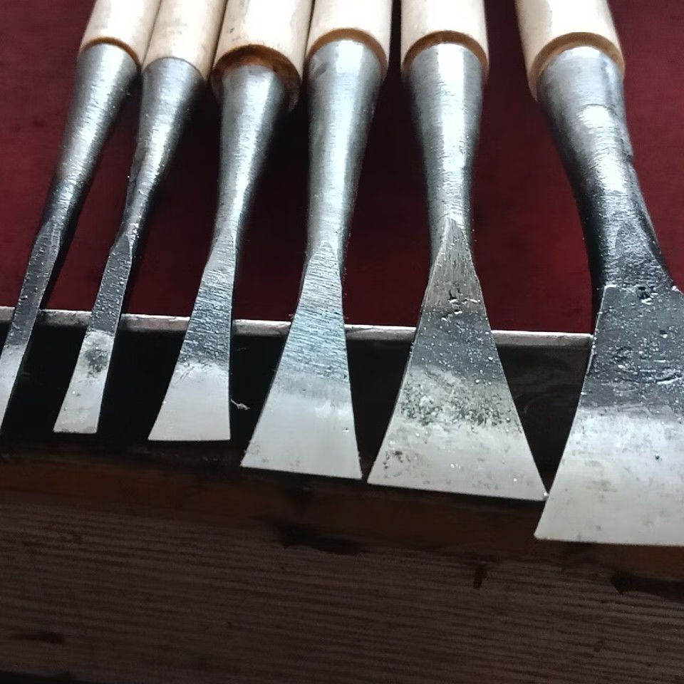 东阳雕刻刀打坯平刀木工刀 根雕 细雕打坯平口刀磨好sn9636 5mm