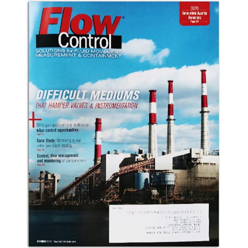 【单期可选】Flow Control 2020年月刊 英文流量计量控制科学风力光学杂志 2020年10月刊