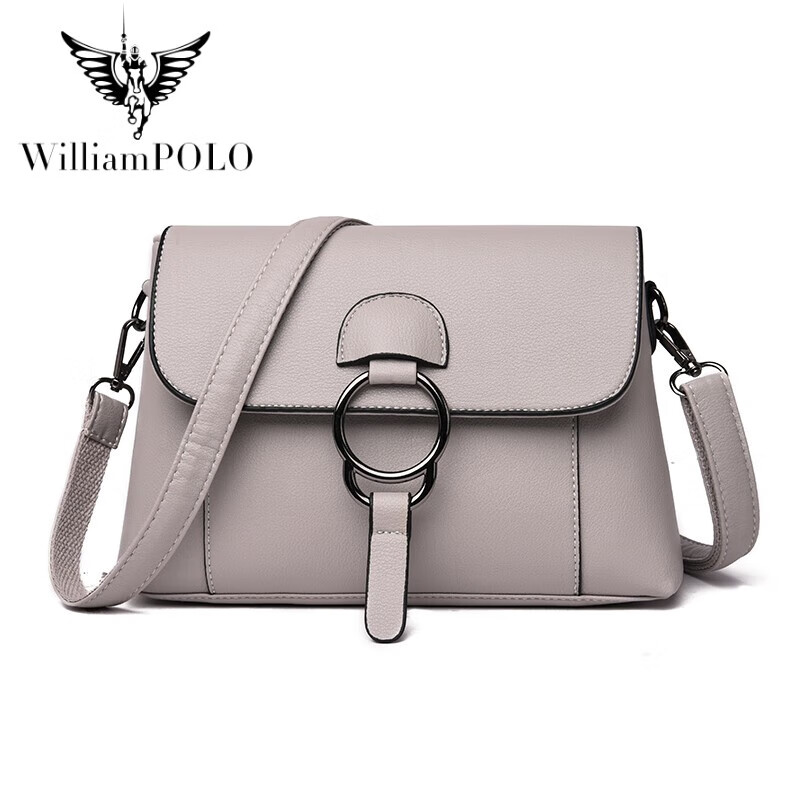 英皇保罗(williampolo)女包包2023新款韩版时尚百搭软皮小包单肩斜挎