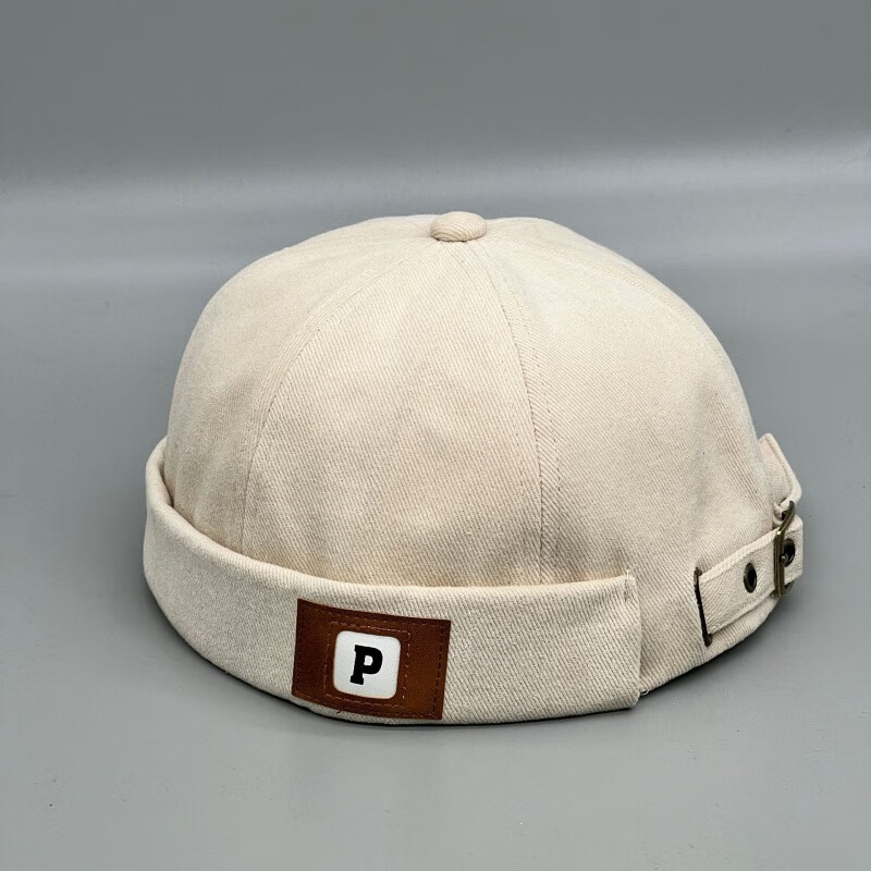 尊题(zunti)帽子男新款瓜皮帽日系无檐地主帽复古嘻哈帽时尚圆雅痞帽