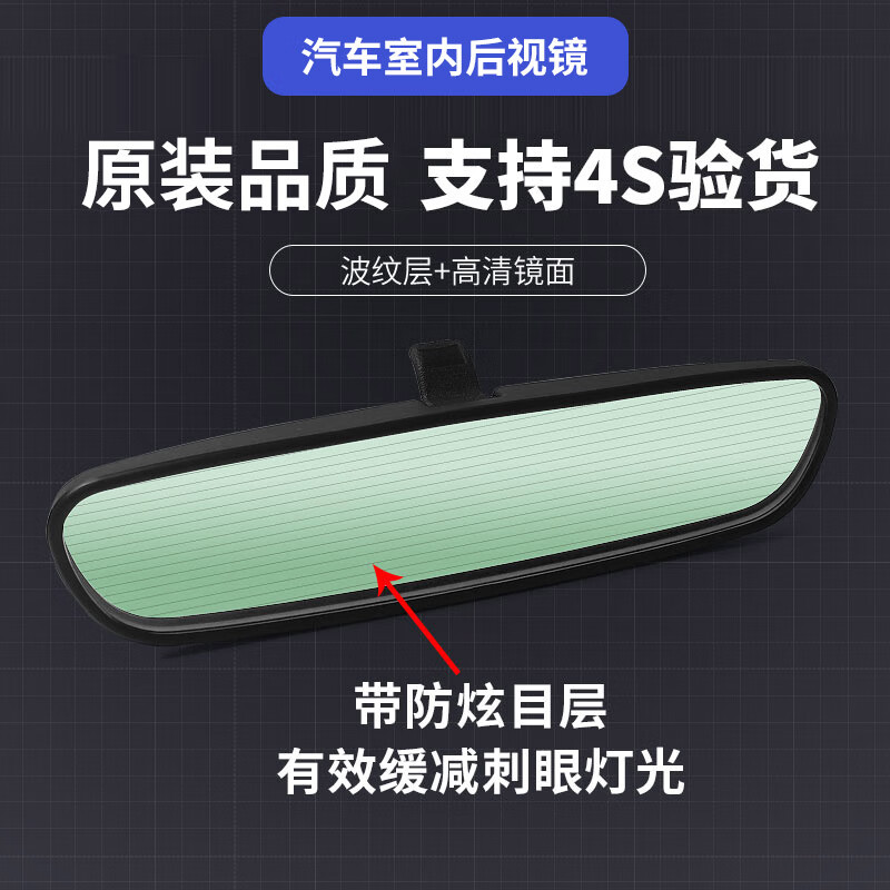 泽欧适配本田十代飞度锋范缤智/XRV思域哥瑞室内后视镜车内后视倒车镜 15-21款缤智/XRV 后视镜