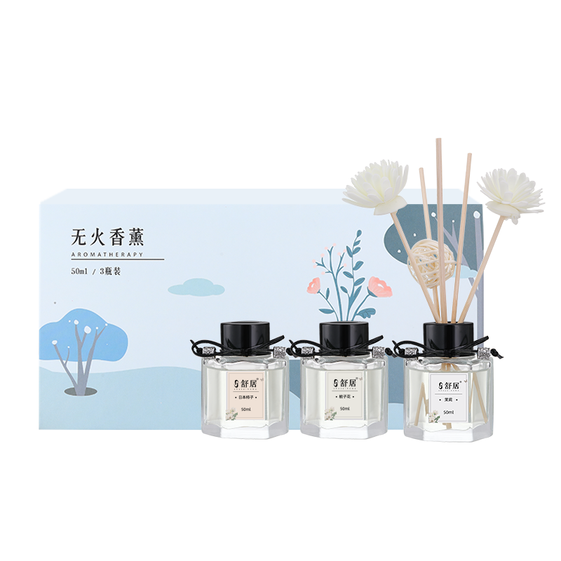 SHUJUHOME 舒居 藤条香薰 50ml*3瓶 薰衣草+茉莉+栀子花