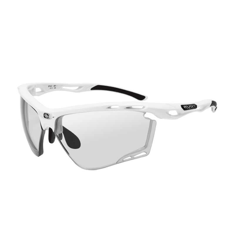 RUDY PROJECT近视太阳镜男女运动跑步骑行眼镜变色墨镜眼睛有度数定制PROPULSE 光泽白/透明灰变