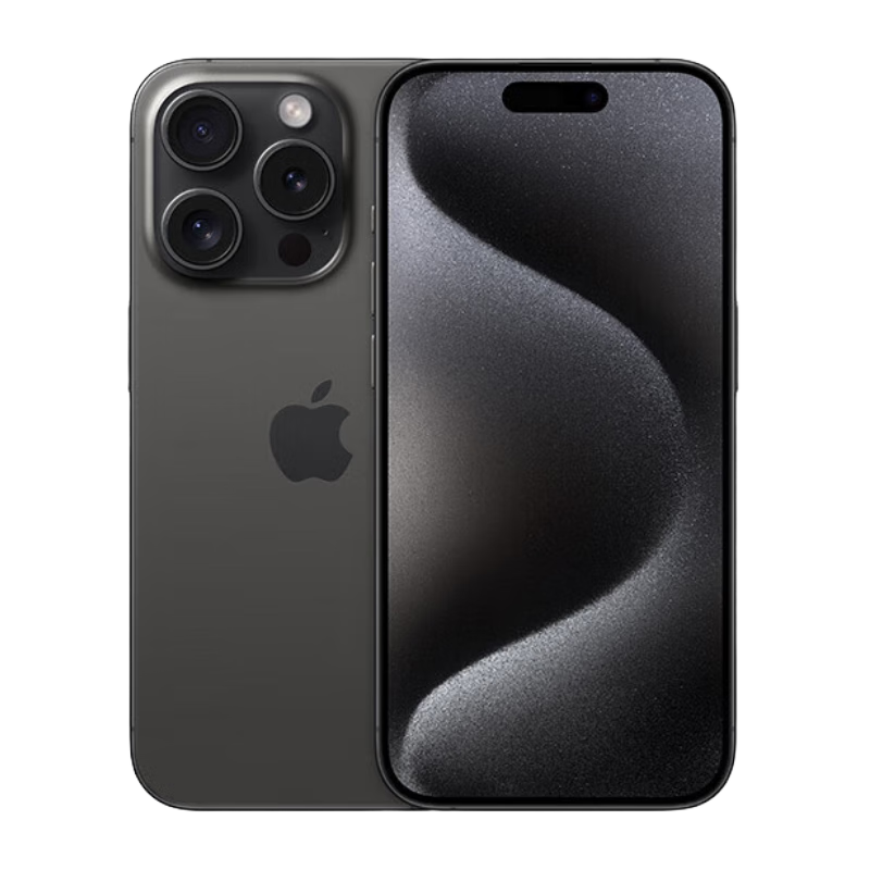 Apple【24期|免息套餐可选】苹果15pro A3104 iphone15pro 苹果手机apple 黑色钛金属 256GB 官方标配