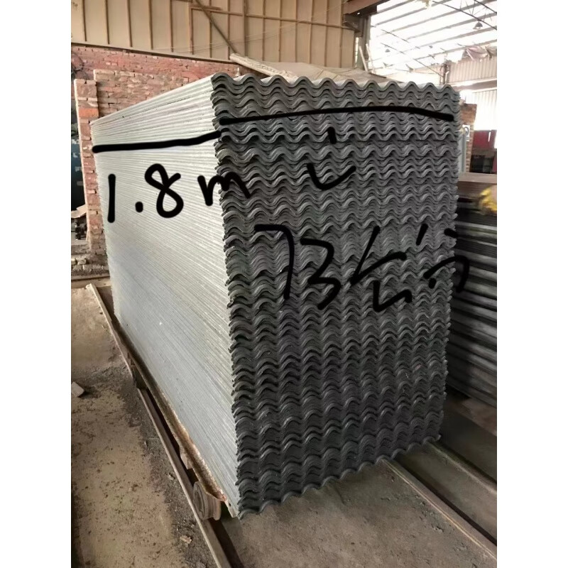 oimg鹅棚防漏鸭棚水泥石棉瓦隔热鸡棚挡雨养殖专用猪棚屋顶 浅灰色