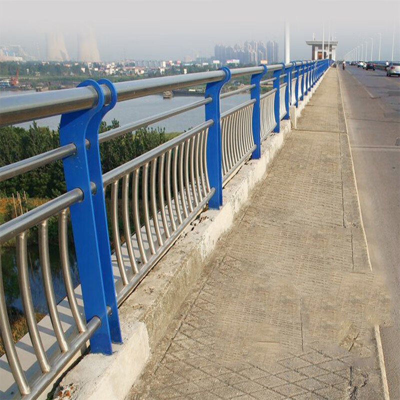 不锈钢复合管桥梁护栏河道天桥景观护栏钢制防撞防护栏杆 桥梁护栏