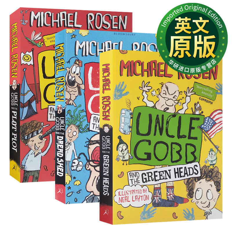uncle gobb 戈布叔叔系列3册 儿童英语读物漫画书 michael rosen 英文