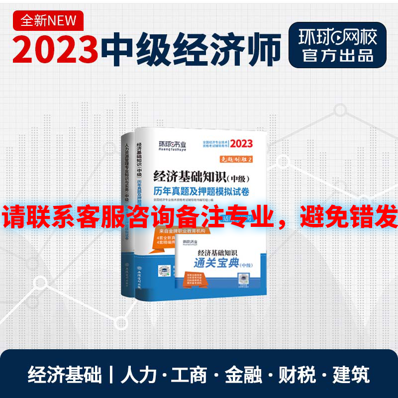 【环球网校图书旗舰店】中级经济师单科模拟