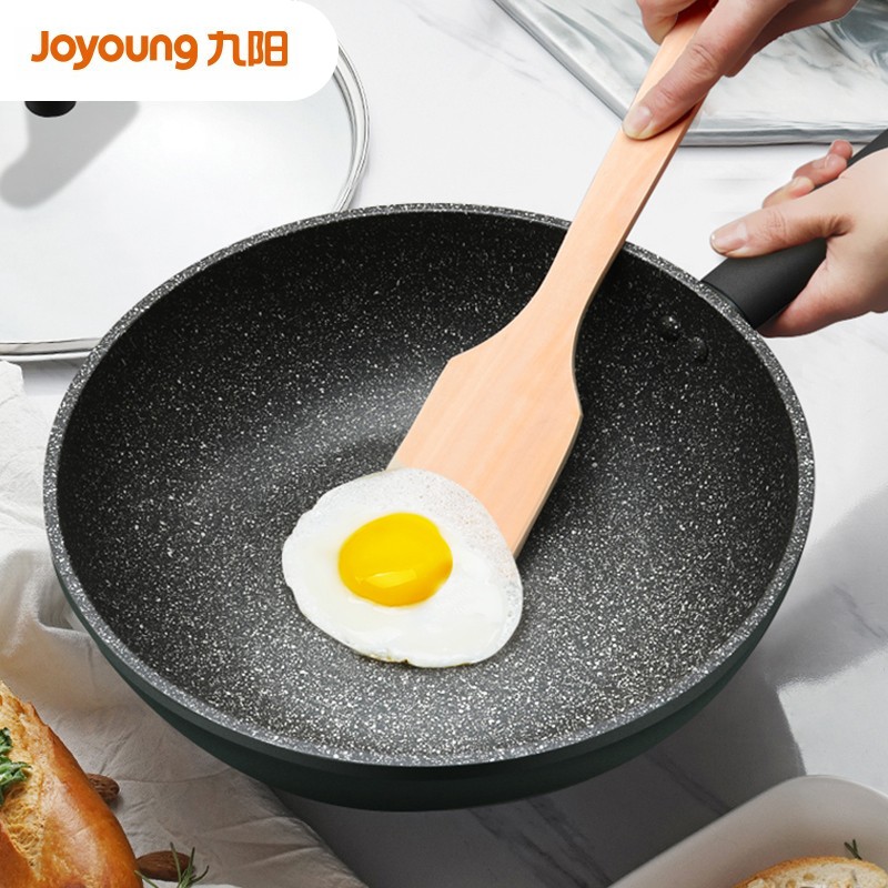 九阳（Joyoung）炒锅麦饭石色不粘锅32cm炒菜锅加深平底煎锅电磁燃气通用CLB3263D高性价比高么？