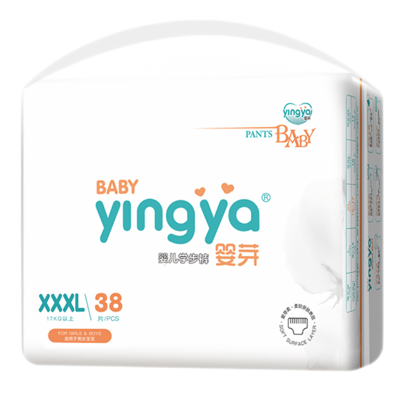 婴芽（YINGYA）拉拉裤XXXL码2包84片【16-18kg】婴儿超薄干爽尿不湿透气尿裤
