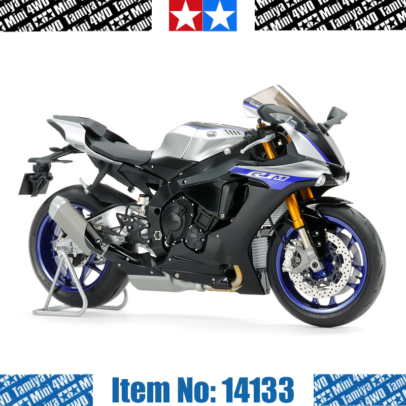 雅马哈yamaha拼装车模仿真模型摆件进口礼物 雅马哈 yzf-r1m2018款