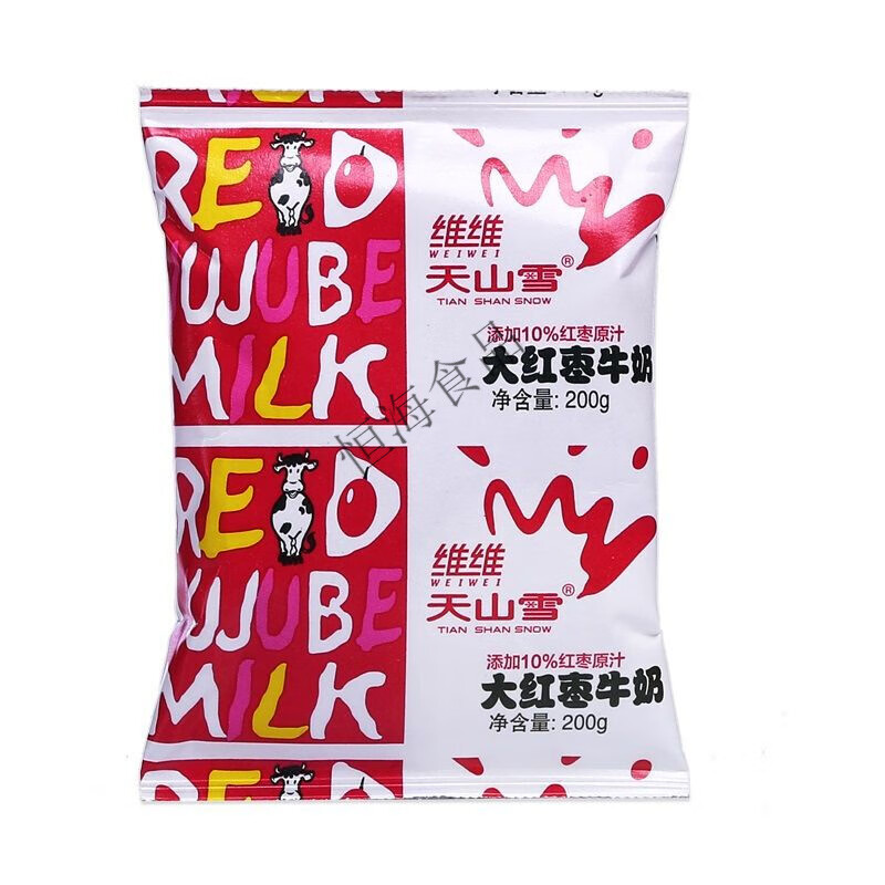 痴宴7月维维天山雪红枣牛奶200g10包整箱10%红枣原汁营养早餐奶送吸管