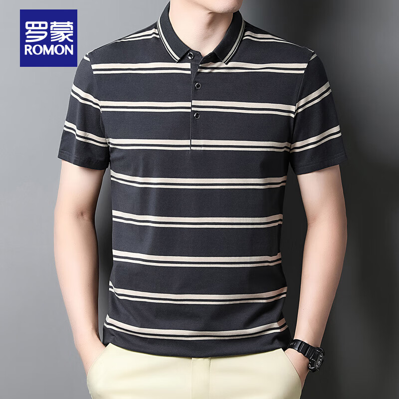 罗蒙（ROMON）短袖男2023春夏季商务短袖T恤男士POLO打底衫休闲正装上衣男装怎么看?