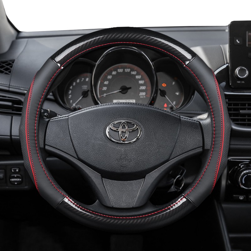 廷彪适用于2021年款丰田致炫x方向盘套yaris l致炫致享豪华领先版牛皮