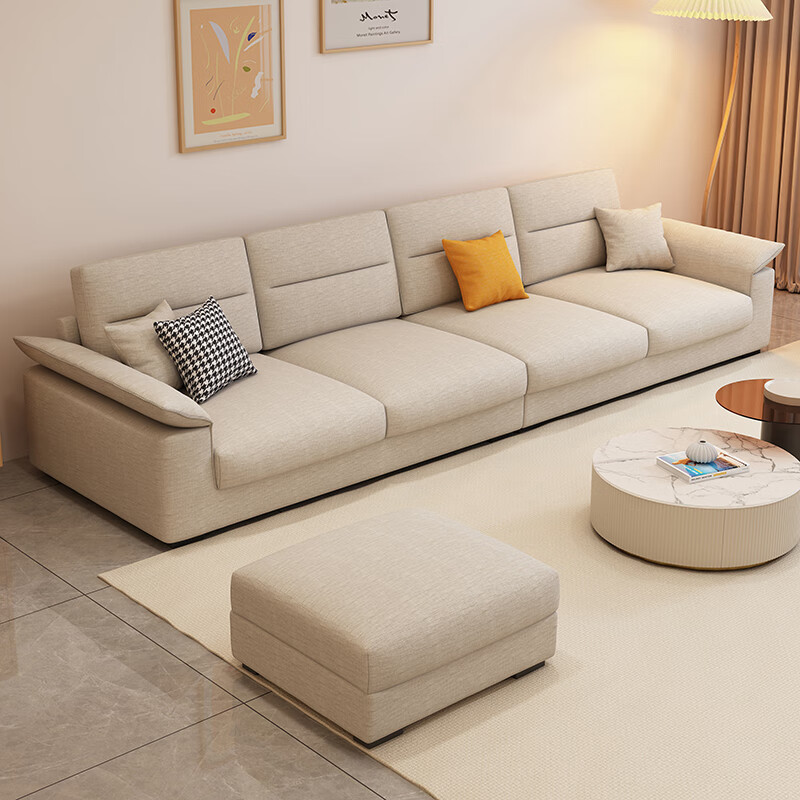 生态宜家官方直销棉麻布沙发直排科技布艺棉麻沙发北欧简约现代轻奢