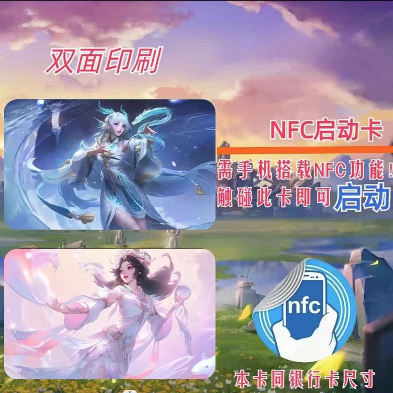 启动卡王者荣耀游戏周边启动卡收藏道具卡游戏启动卡 王者荣耀-西施