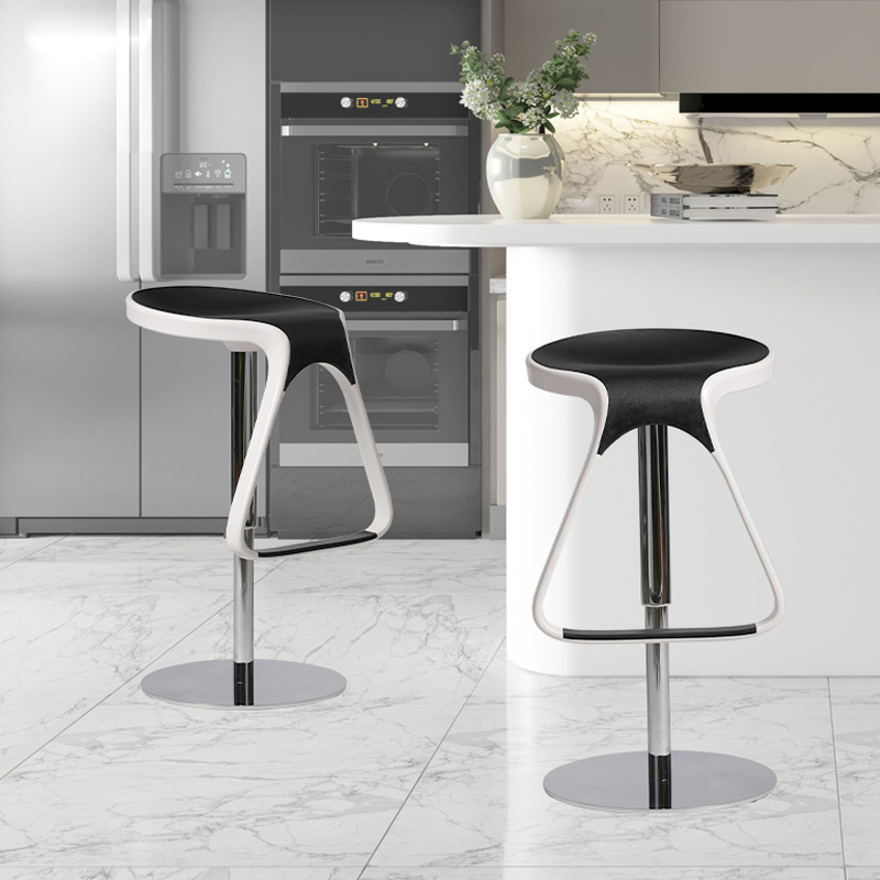 话家先生 吧台椅升降旋转吧台凳轻奢家用高脚椅意式现代简约餐厅椅子